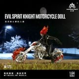  Mô hình nhân vật và mô tô ma tốc độ Skeleton Knight Motorcycle Doll Red Magic Edition tỉ lệ 1:64 MoreArt MO222175 