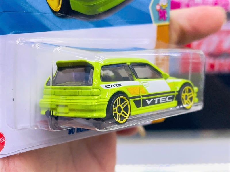  Mô hình xe Honda Civic EF '90 green Hotwheels kim loại có bản quyền chính hãng tỉ lệ 1:64 C4982-HD 