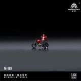  Mô hình nhân vật và mô tô Ducati Monster 696 Red Motorcycle Girl Resin Model tỉ lệ 1:64 MoreArt MO222189 