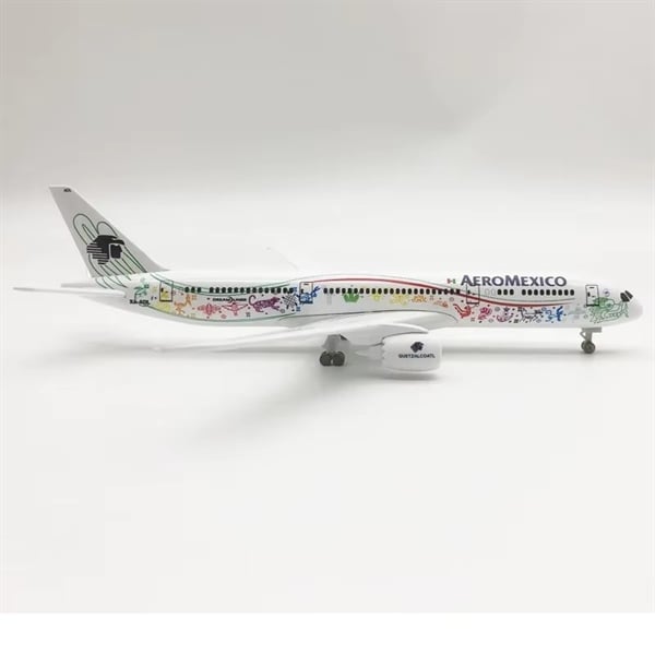  Mô hình máy bay Mexico Air AEROMEXICO Boeing B787 có bánh xe kích thước 20cm MB20136 