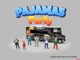  Set mô hình nhân vật figure Pajamas Party kim loại tỉ lệ 1:64 American Diorama AD-2436 