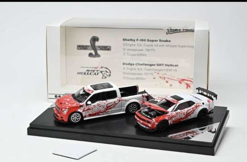  Mô hình xe set Ford Shelby F150 Super Snake & SRT Hellcat Limited 500pcs HEC 2026 tỉ lệ 1:64 STANCE HUNTERS x ICHEMO OT64846 
