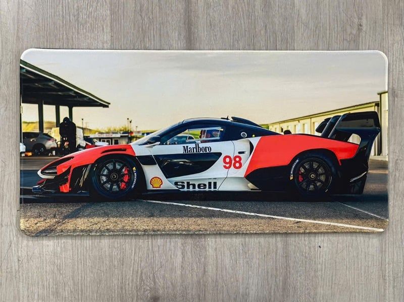  Phụ kiện Thảm lót chống trượt chủ đề siêu xe Mclaren Senna GTR kích thước 30x60cm Autono1 PT127A 