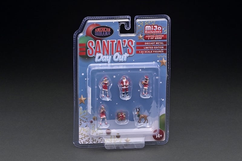  Set mô hình nhân vật Santa's Day Out tỉ lệ 1:64 American Diorama AD-76508MJ 
