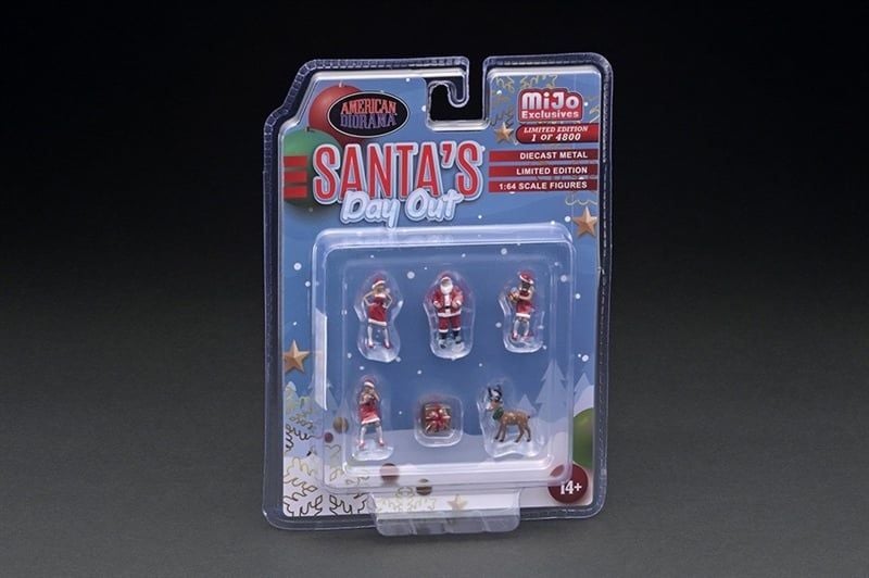  Set mô hình nhân vật Santa's Day Out tỉ lệ 1:64 American Diorama AD-76508MJ 