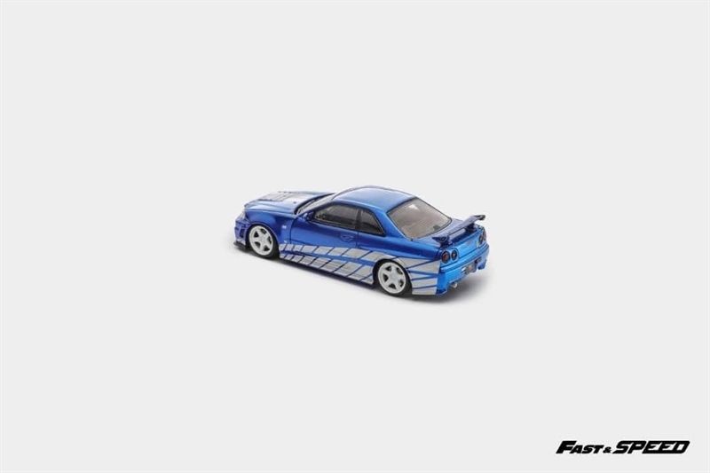  Mô hình xe Nissan Skyline GTR R34 Z tune nismo limited 499pcs tỉ lệ 1:64 Fast & Speed OT64496 