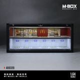  Hộp trưng bày container mô phỏng Bối cảnh chủ đề McDonald's có đèn kích thước 38.7x16x16.5cm tỉ lệ 1:64 MoreArt box M-Box MB400320 