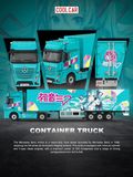  Mô hình xe Mercedes Actros Hatsune Miku Container Truck Painting Series tỉ lệ 1:64 Cool Car CC646748 