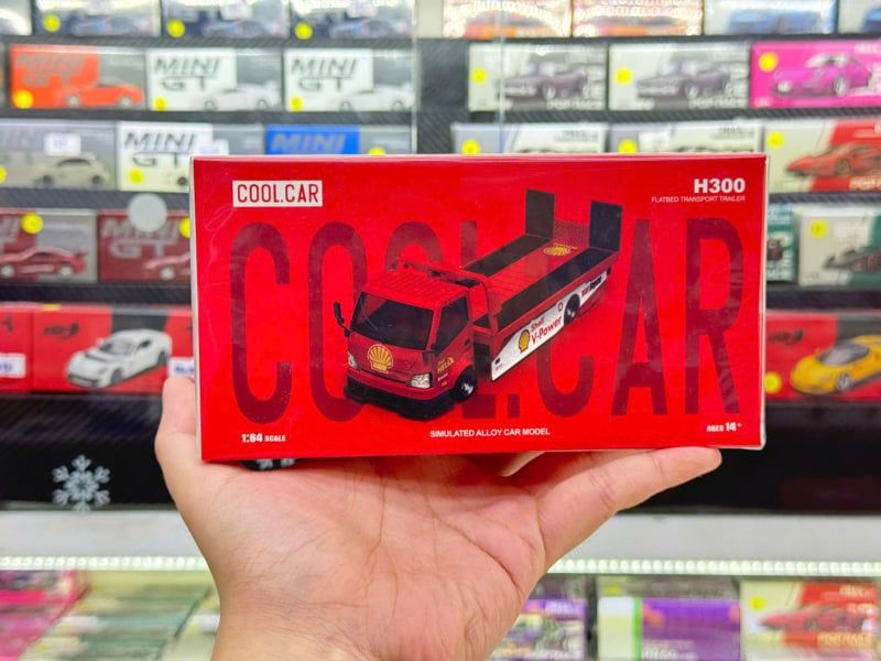  Mô hình xe H300 Flatbed Transport Trailer – Shell-Branded tỉ lệ 1:64 Coolcar 