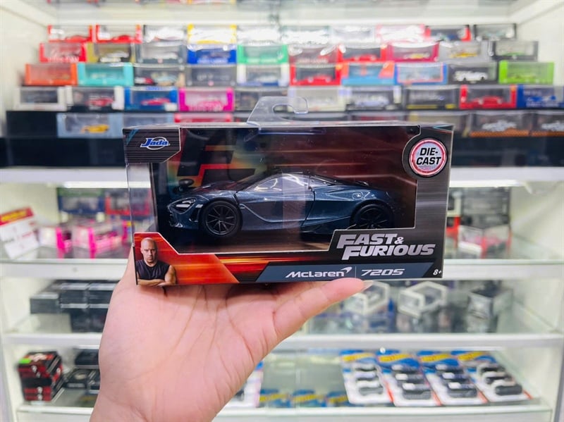  Mô hình xe McLaren 720S grey Fast & Furious tỉ lệ 1:32 Jada 24075 