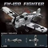  Mô hình máy bay lắp ráp - máy bay quân sự FW-190 Fighter 503 mảnh LY66 LG046 