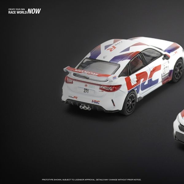  Mô hình xe Honda Civic Type-R (Fl5) Tcr - Hrc tỉ lệ 1:64 Poprace PR640030 