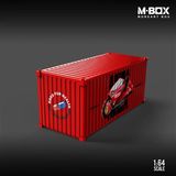  Mô hình thùng container Akila Metal Red Container tỉ lệ 1:64 Moreart Box Mbox MB640157 