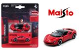  Mô hình xe Ferrari SF90 Stradale Red/Black - Speed Icon bản card tỉ lệ 1:64 Maisto 15703 
