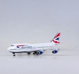  Mô hình máy bay British Airways Boeing B747 có bánh xe kích thước 47cm no led MB47107 