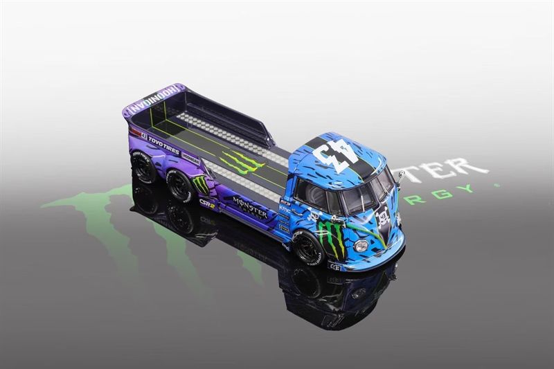  Mô hình xe VolksWagen trailer Monster energy - HOONIGAN with 