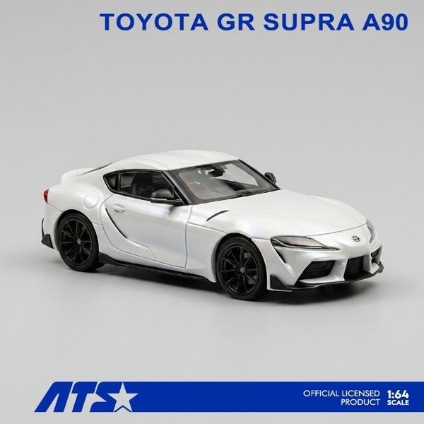  Mô hình xe Toyota GR Supra A90 White Absolute Zero tỉ lệ 1:64 ATS ATS882103 
