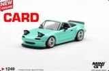  Mô hình xe Mazda MX-5 (NA) Pandem Mint Green bản card tỉ lệ 1:64 MiniGT MGT01249 