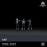  Mô hình nhân vật set 3 người Racing Trio Action Figures - Resin Sculpture tỉ lệ 1:64 Moreart MO223077 