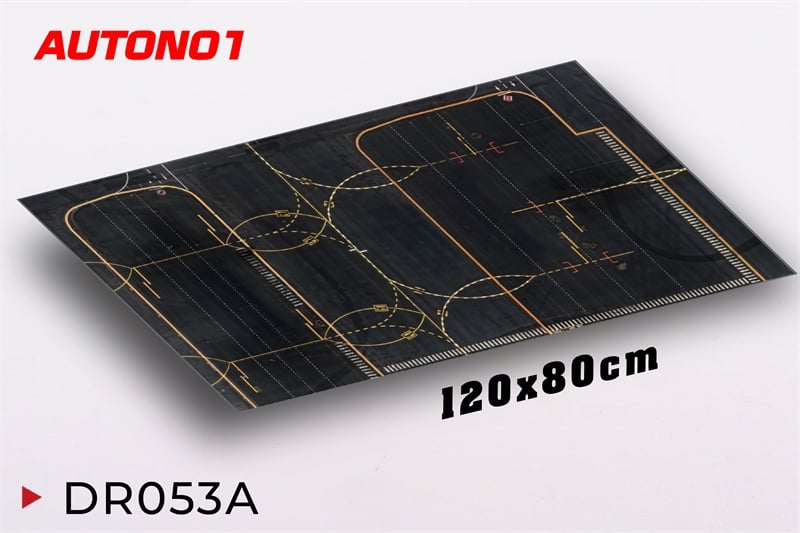  Phụ kiện trưng bày bãi đáp, đường băng chất liệu in pp 80x120cm cán mờ chống nước bụi bẩn dành cho máy bay mô hình nhiều tỉ lệ DR053 