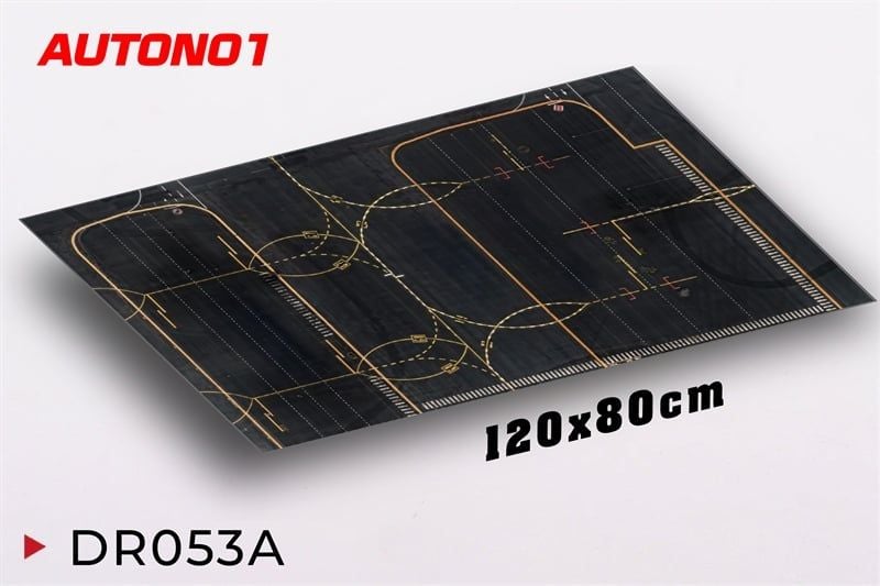  Phụ kiện trưng bày bãi đáp, đường băng chất liệu in pp 80x120cm cán mờ chống nước bụi bẩn dành cho máy bay mô hình nhiều tỉ lệ DR053 