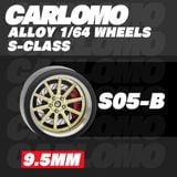  Phụ kiện độ bánh cho xe mô hình Carlomo Wheels S-Class kích thước 9,5mm bằng kim loại tỉ lệ 1:64 Carlomo S0 