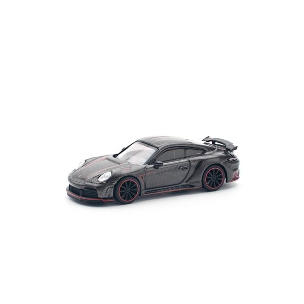  Mô hình xe Porsche Stinger 992 Carbon Edition (Red Line) tỉ lệ 1:64 Poprace PR640192 