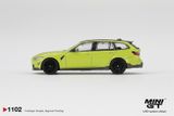  Mô hình xe BMW M3 M Performance Touring Sao Paulo Yellow tỉ lệ 1:64 MiniGT MGT01102 