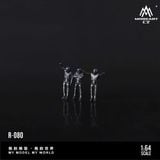  Mô hình figure nhân vật set 3 Skull Dragon Racing Figure Set - Resin Model tỉ lệ 1:64 MoreArt MO223080 