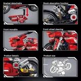 Mô hình lắp ghép xe mô tô Ducati v4 355 mảnh LY21 LG050 