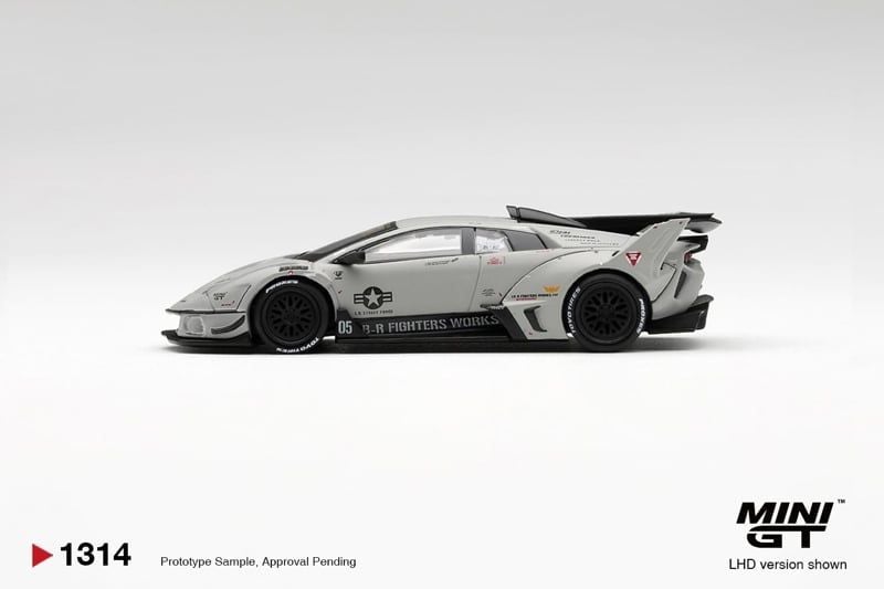  Mô hình xe Lamborghini LB-Silhouette WORKS MURCIELAGO GT Evo Fighter card tỉ lệ 1:64 MiniGT MGT01314 