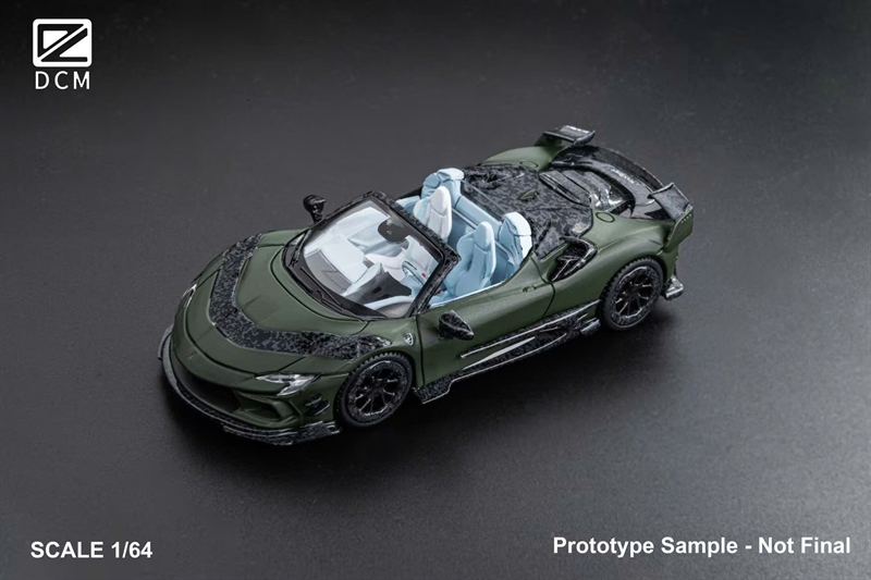  Mô hình xe Ferrari SF90 F9XX Mansory Assetto Fiorano limited 500pcs tỉ lệ 1:64 DCM model OT64419 
