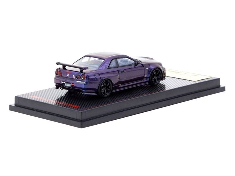  Mô hình xe Nissan Nismo R34 GT-R Z-tune Purple Metallic tỉ lệ 1:64 Ignition Model IG3839 