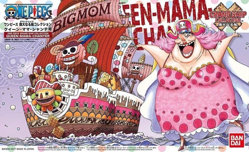  Mô hình thuyền lắp ráp One Piece Grand Ship Collection Queen-Mama-Chanter Bandai 4573102580108 