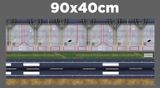  Phụ kiện thảm sa bàn chống trượt mô phỏng bãi đáp, sân bay kích thước 90x40cm 3mm cho mô hình máy bay Autono1 PT001 