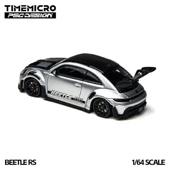  Mô hình xe Beetle RS First Edition Silver tỉ lệ 1:64 TimeMicro × PSC DESIGN TM647902 