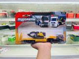  Mô hình xe city transporter Volvo truck with Excavator 18.8cm tỉ lệ 1:64 Majorette 8503003000 