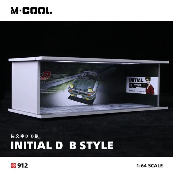  Hộp trưng bày mô phỏng garage/showrrom Initial Text D B có đèn led tỉ lệ 1:64 M · COOL MC914912 