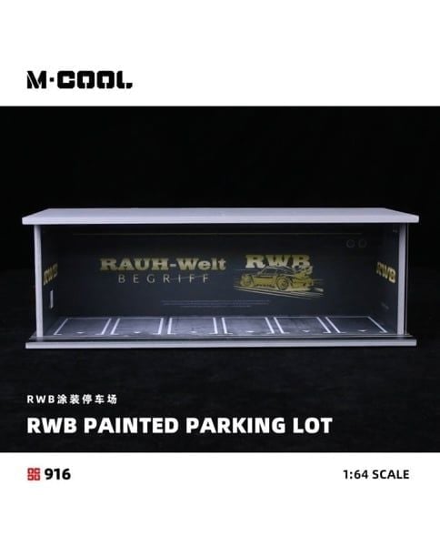  Hộp trưng bày mô phỏng dirorama showroom Rauh Welt RWB tỉ lệ 1:64 M-cool MoreArt MC914916 