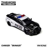  Mô hình xe ô tô tỉ lệ 1:64 Dodge Charger “Brawler” no.440 LSPD Police Car Die-Cast TIME MICRO x PSC DESIGN TM648203 