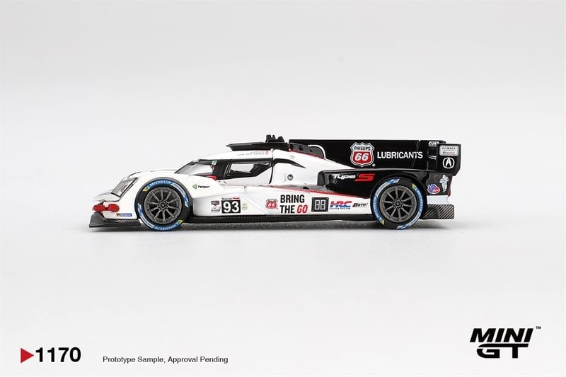  Mô hình xe Acura ARX-06 GTP #93 Acura Meyer Shank Racing 2025 IMSA Daytona 24 Hrs bản card tỉ lệ 1:64 MiniGT MGT01170 NO CHASE CAR 