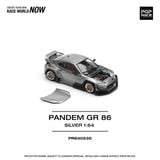  [Hàng Loose] Mô hình xe Rocket Padem GR86 - silver (New tooling) tỉ lệ 1:64 Poprace PR640235L 