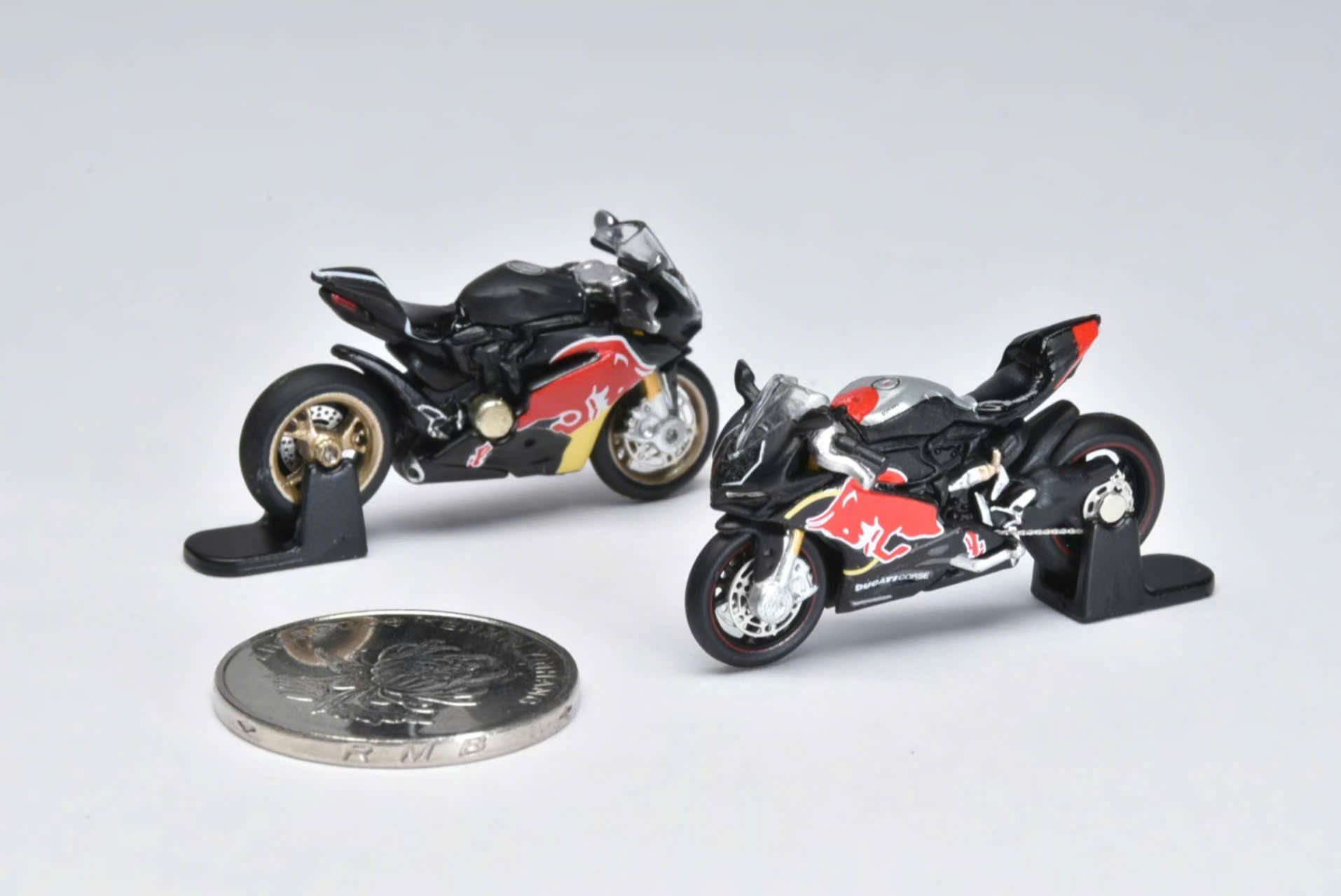  Mô hình xe mô tô Ducati 1299S Red Bull kim loại bánh xoay được tỉ lệ 1:64 Alloy Model OT64512 