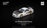  Mô hình xe Toyota TOP SECRET GT300 SUPRA WHITE tỉ lệ 1:64 Poprace PR640364 