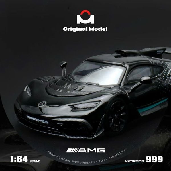  Mô hình xe Mercedes AMG One - Starlight Black tỉ lệ 1:64 Original Model OM646411 
