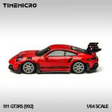  Mô hình xe ô tô Porsche 992 GT3 RS red vairiant tỉ lệ 1:64 Time micro TM644644 