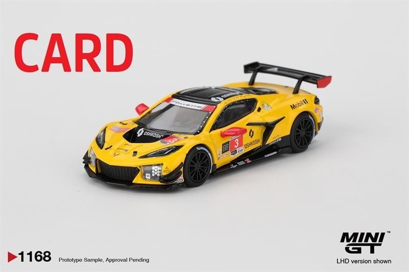  Mô hình xe Chevrolet Corvette Z06 GT3. R #3 Corvette Racing by Pratt Miller Motorsports 2025 IMSA Daytona 24 Hrs card tỉ lệ 1:64 MiniGT MGT01168 HAVE CHASE CAR 