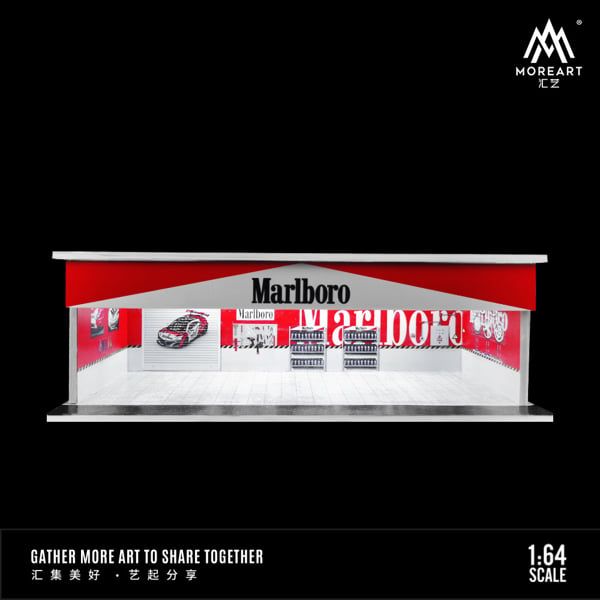  Hộp trưng bày mô phỏng diroram Marlboro maintenance workshop Lighting Assembly Scene tỉ lệ 1:64 M-Cool MO914107 