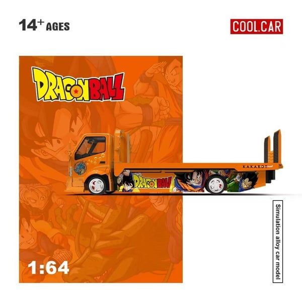  Mô hình xe H300 Flatbed Transport Trailer Dragon Ball-themed Die-Cast Car Model tỉ lệ 1:64 CCC647233ool Car 