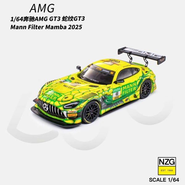  Mô hình xe Mercedes Benz AMG 2025 DTM WINWARD RACING #48 MANN tỉ lệ 1:64 Kilo Works 114600010 